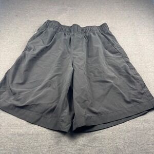 Athletic Works Men's Black Athletic Shorts Elastic Waist Pockets Size‎ L